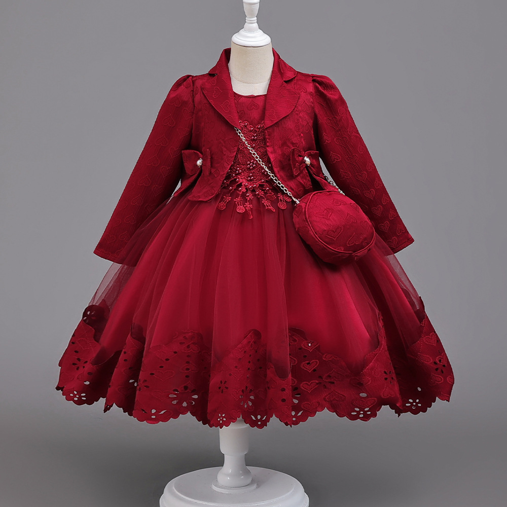 Baby Clothing High End - HETISO Meisjes Prinses Baljurk Lange Mouw
