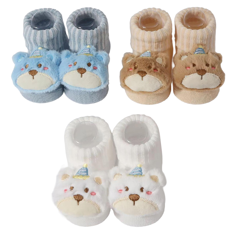 Baby Clothing Crochet - 3 paren/set babysokjes meisjes jongens pasgeboren