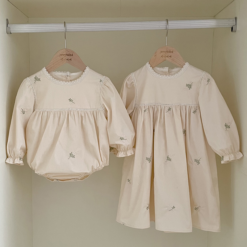 Baby Clothing Crochet - Familie Zus Bijpassende Jurk Outfit Baby