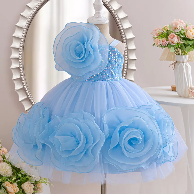 Baby Clothing High End - Bloemenmeisje High-End Bruiloft Jurk Baby Meisje