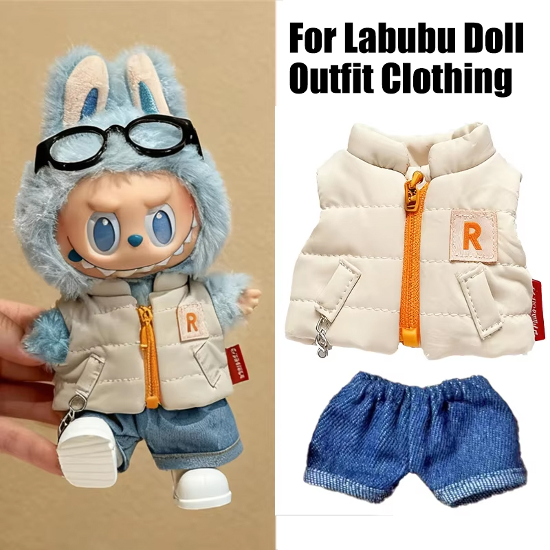Baby Clothing Usa - Voor 15 17 cm Labubu Pop