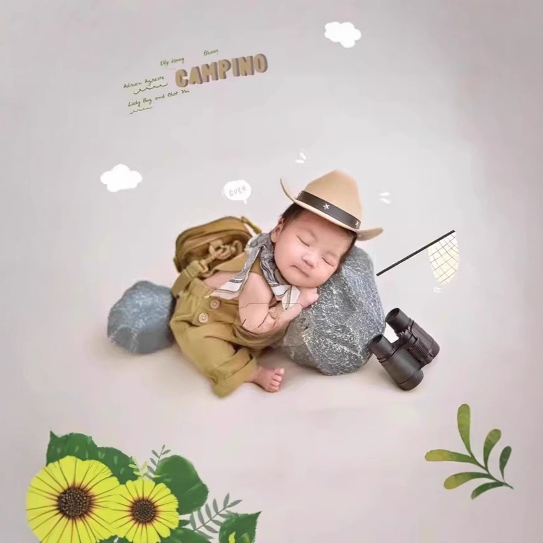 Baby Clothing Sets Boy - Pasgeboren Fotografie Props Outfit Bretels Baby