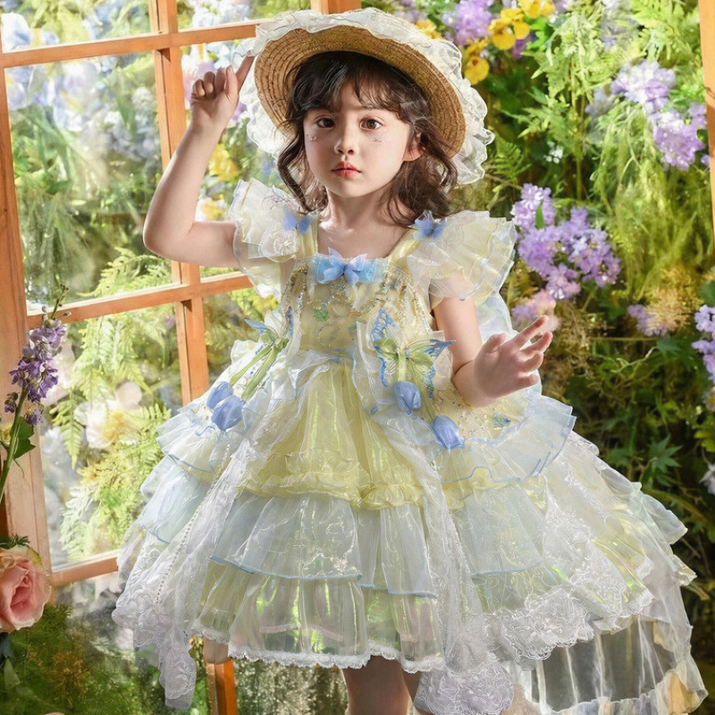Baby Clothing High End - Meisjes high-end Lolita prinsessenjurk Kinderen verjaardagsjurk