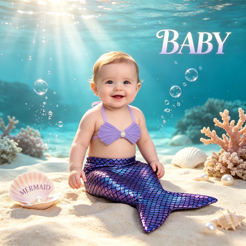 Baby Clothing Usa - Cosplaykostuum voor pasgeboren zeemeerminnen, outfit voor