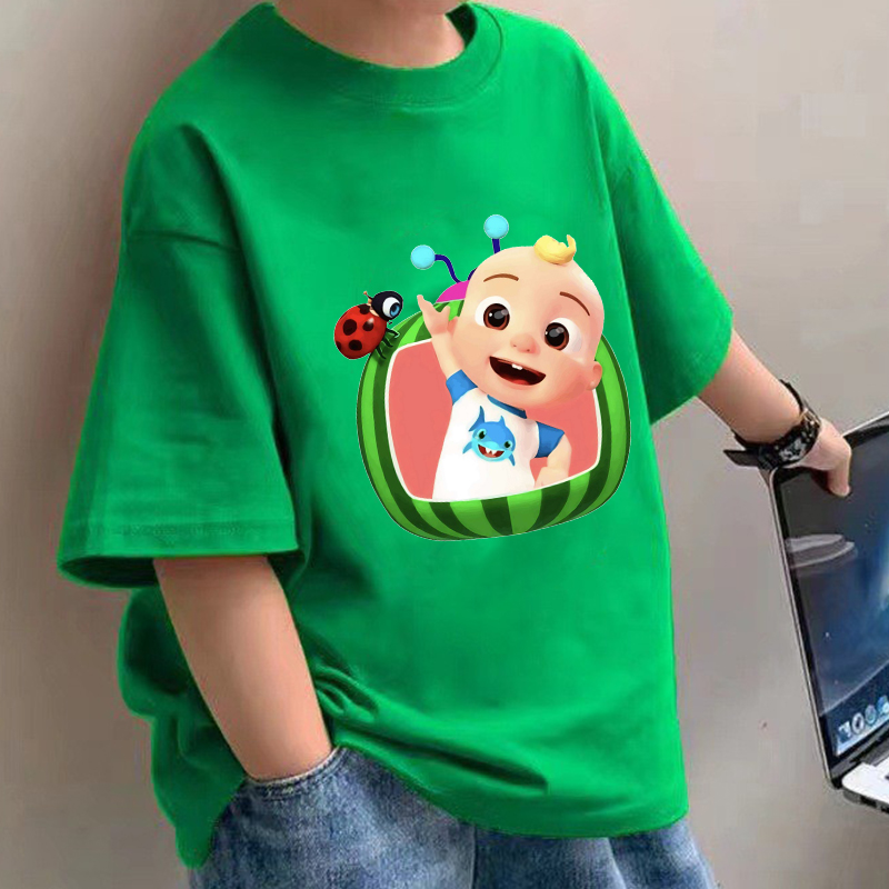 Baby Clothing Usa - Cocomelons Baby T-shirts Anime Katoen Korte