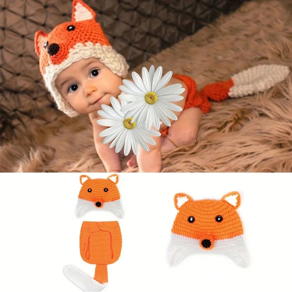 Baby Clothing Crochet - Dieren Stijl Pasgeboren Baby Gehaakte Gebreide