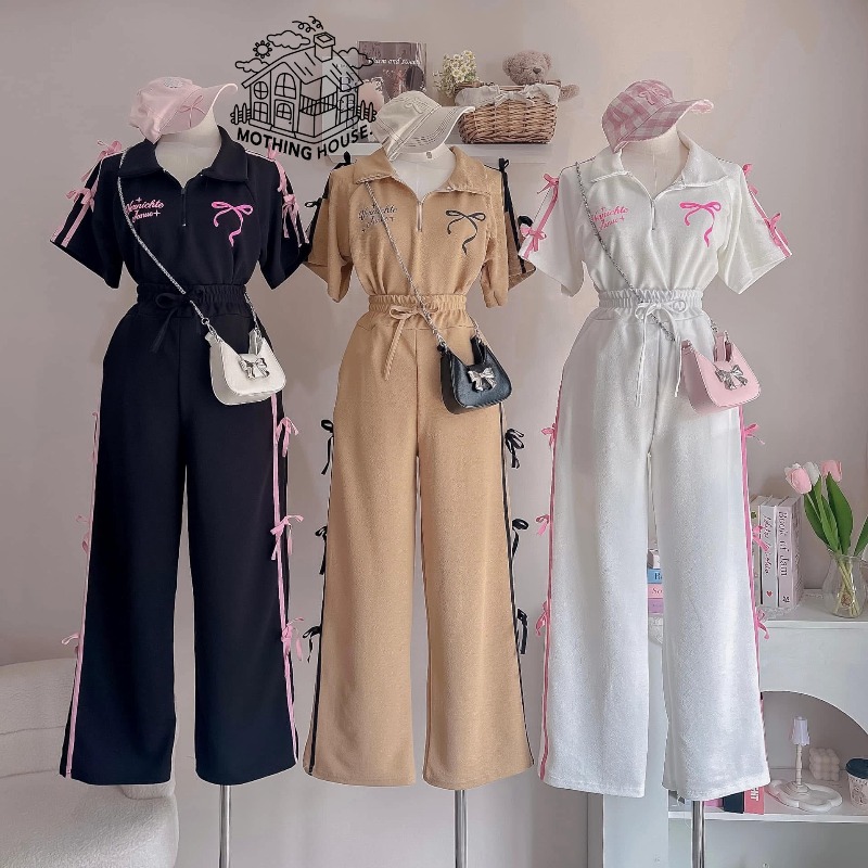 Zomerse damespak met strikprin - Summer Short Set recensie en prijs
