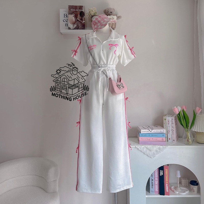 Zomerse damespak met strikprin - Summer Short Set recensie en prijs