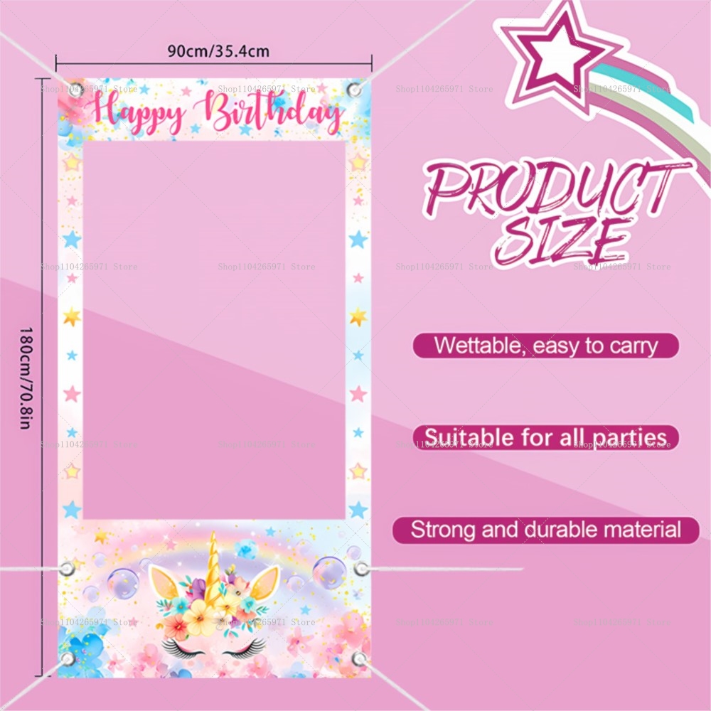 Eenhoorn Thema Photo Booth Fra - Baby Clothing Event recensie en prijs