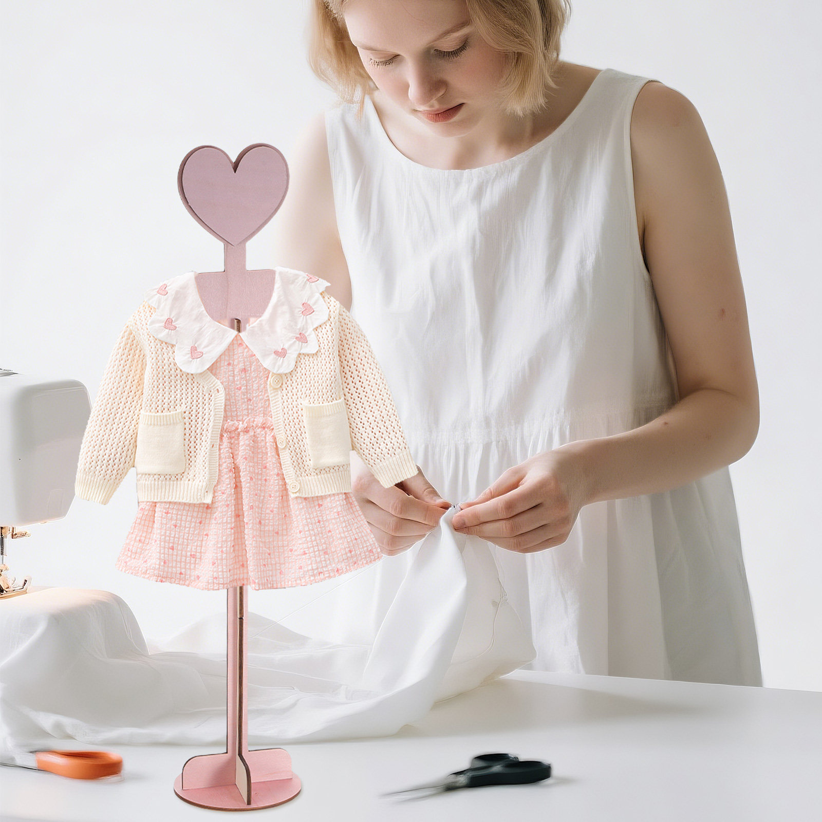 Houten babykledingdisplayrek v - Baby Shop Clothing recensie en prijs